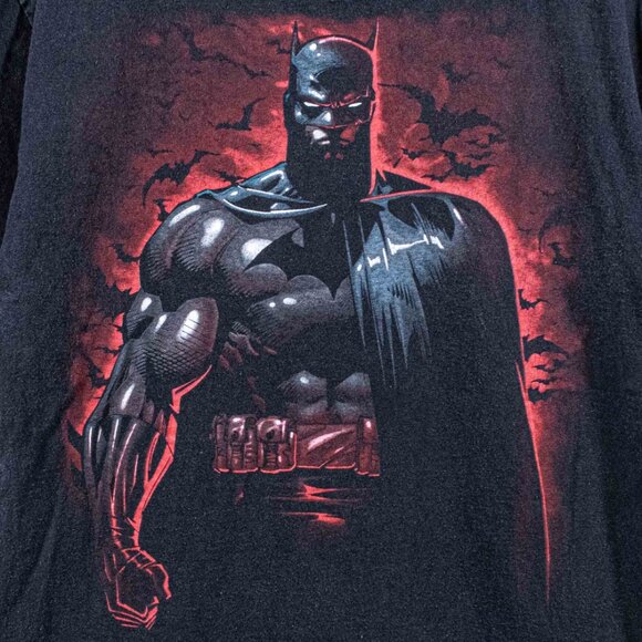 Batman Dark Knight Red T-Shirt Large Y2K 2008 DC Comics Movie - Picture 3 of 7